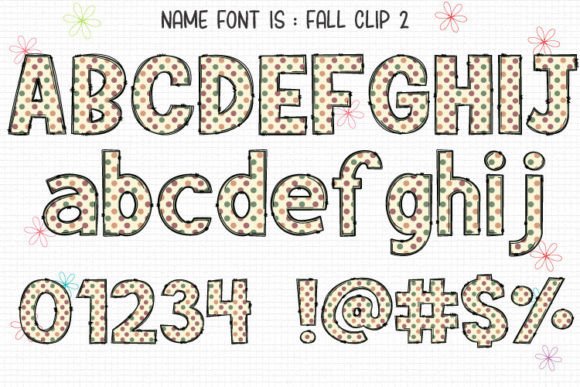 Fall Clip Font - Preview 2