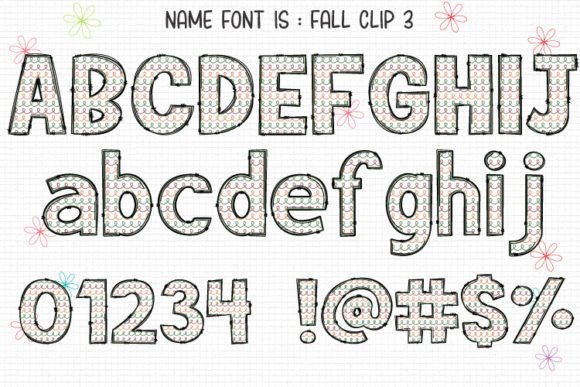 Fall Clip Font - Preview 3
