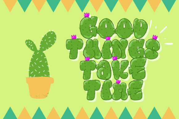 Fancy Cactus Font - Preview 4