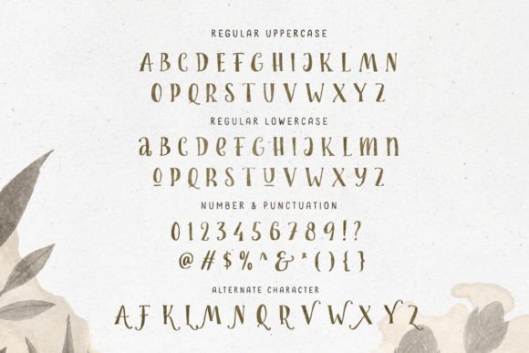 Foliage Story Font - Preview 5
