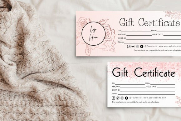 Gift Certificate Canva Template Editable