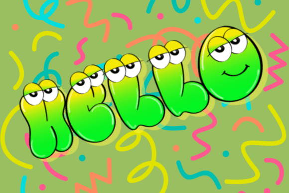 Graduation Cute Cartoon Font - Preview 2