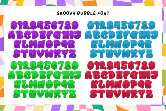 Groovy Bubble Font - Preview 1