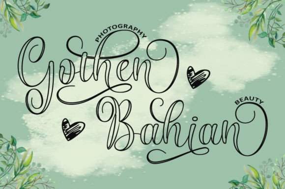 Hothen Outline Font PNG with transparent background - Preview 1