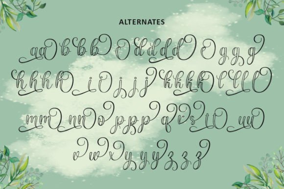 Hothen Outline Font PNG with transparent background - Preview 4