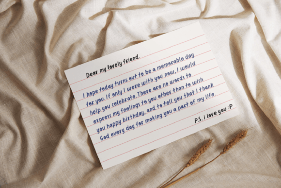 Lecture Note Font PNG with transparent background - Preview 2