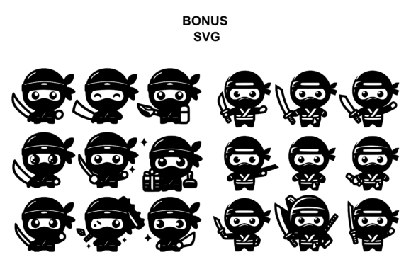 Ninja Kids Font PNG with transparent background - Preview 6