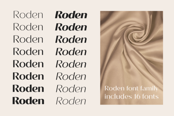 Roden Font PNG with transparent background - Preview 2