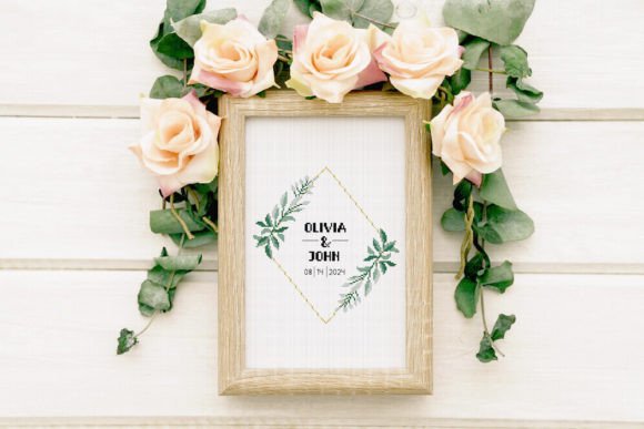 Wedding Personalized Cross Stitch Patter