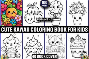 100 Cute Kawaii Coloring Book for Kids Graphic by ArT DeSiGn · Creative ...