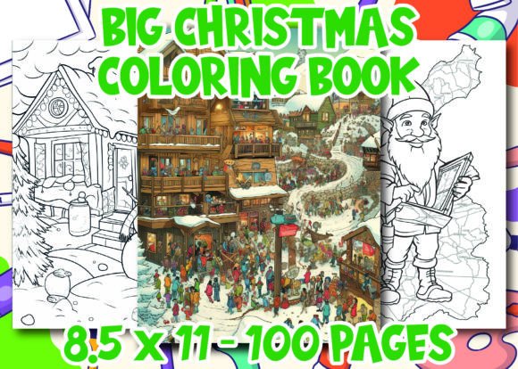 Big Christmas Coloring Book for Kids