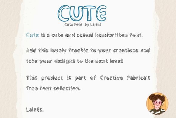 Cute Font - Preview 4