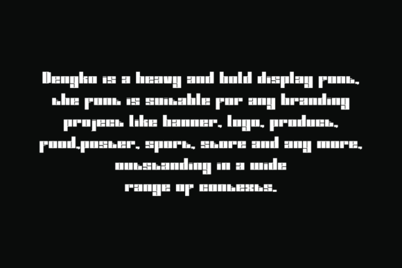 Dengko Font PNG with transparent background - Preview 4
