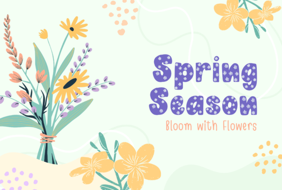 Flower Font - Preview 3