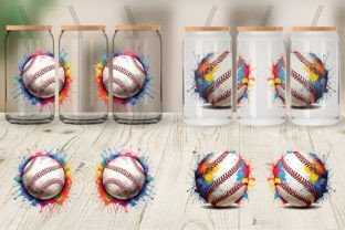 Window Paint Baseball Glass Can Baseball Paint Splashes Graphic by Artnoy · Creative Fabrica