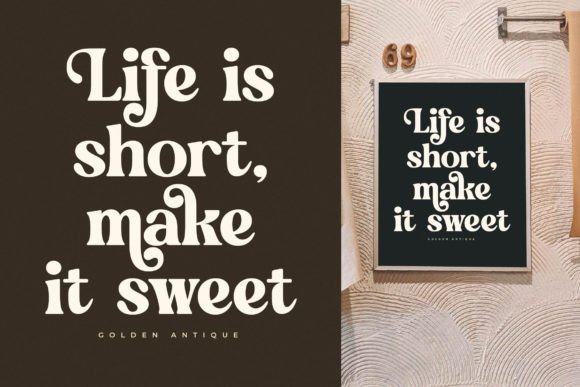 Golden Antique Font font preview - 5
