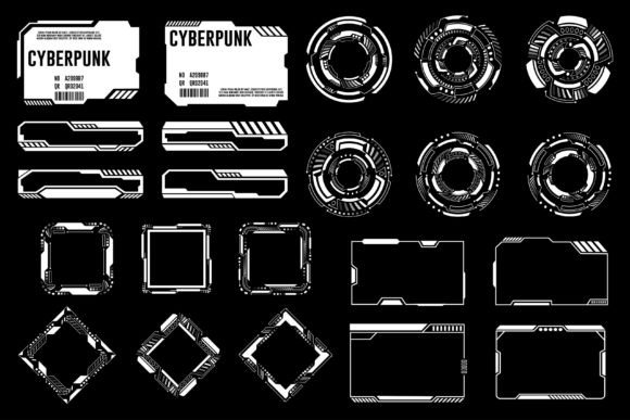 Cyberpunk Neon UI Overlay Design HUD Graphic by Ozan ID · Creative Fabrica