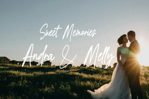 Marriage Font PNG with transparent background - Preview 6