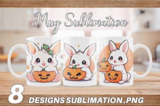 Mug Wrap Cute Bunny Halloween Graphic by Artnoy · Creative Fabrica