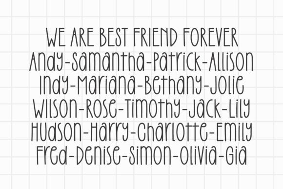 Simple Burger Font PNG with transparent background - Preview 2