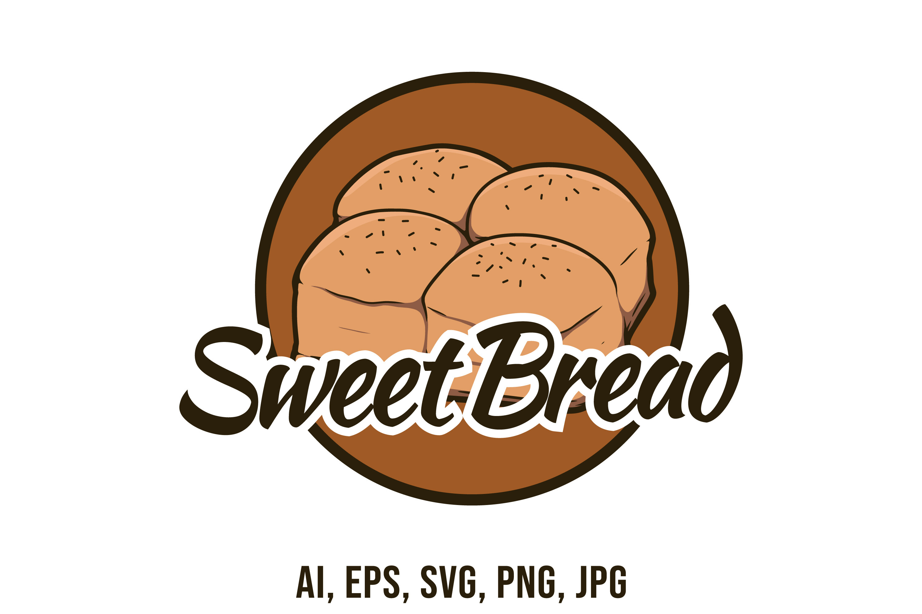Sweet Bread Logo Design Template