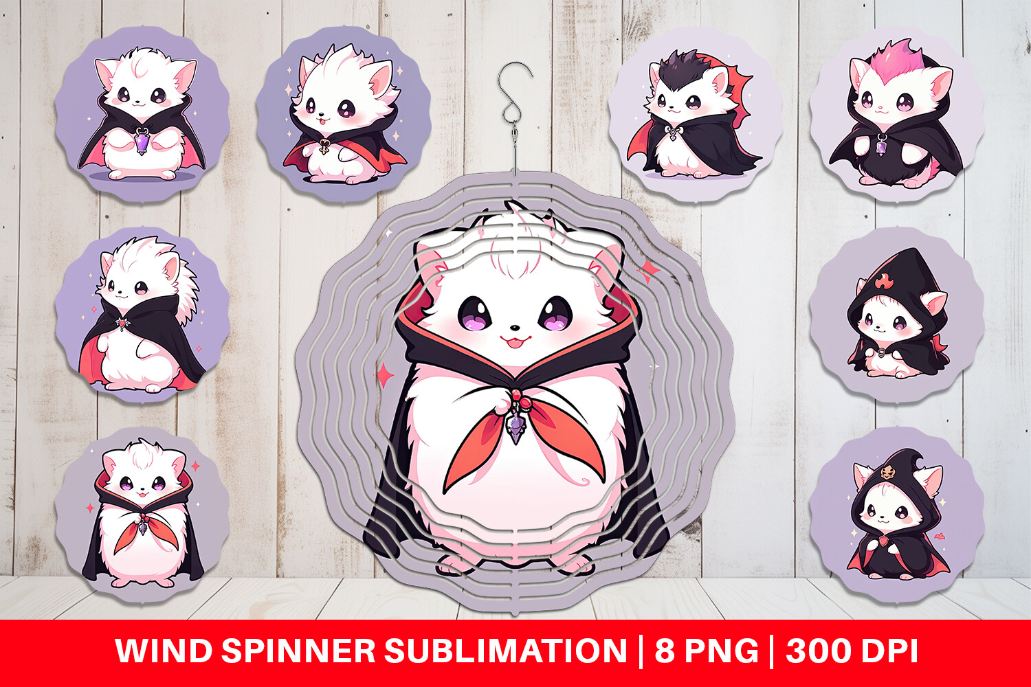 Wind Spinner Cute Hedgehog Halloween Graphic by Artnoy · Creative Fabrica