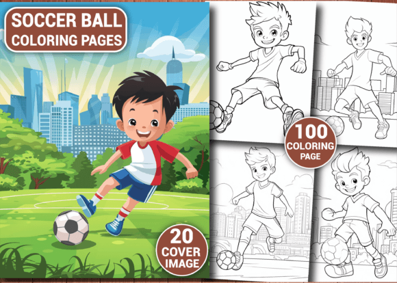 100 Soccer Coloring Pages for Kids