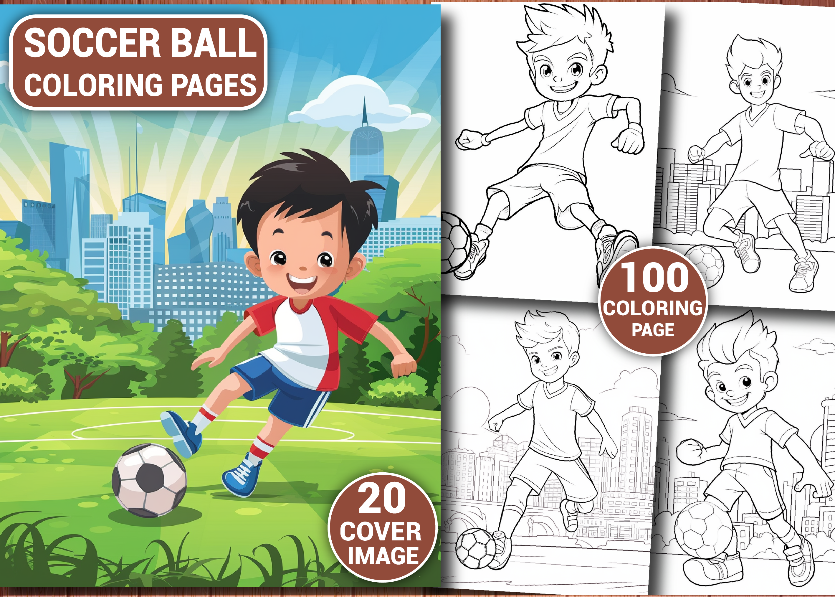 100 Soccer Coloring Pages for Kids