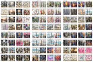 20oz Tumbler Wrap Design Bundle Graphic by melina wester · Creative Fabrica