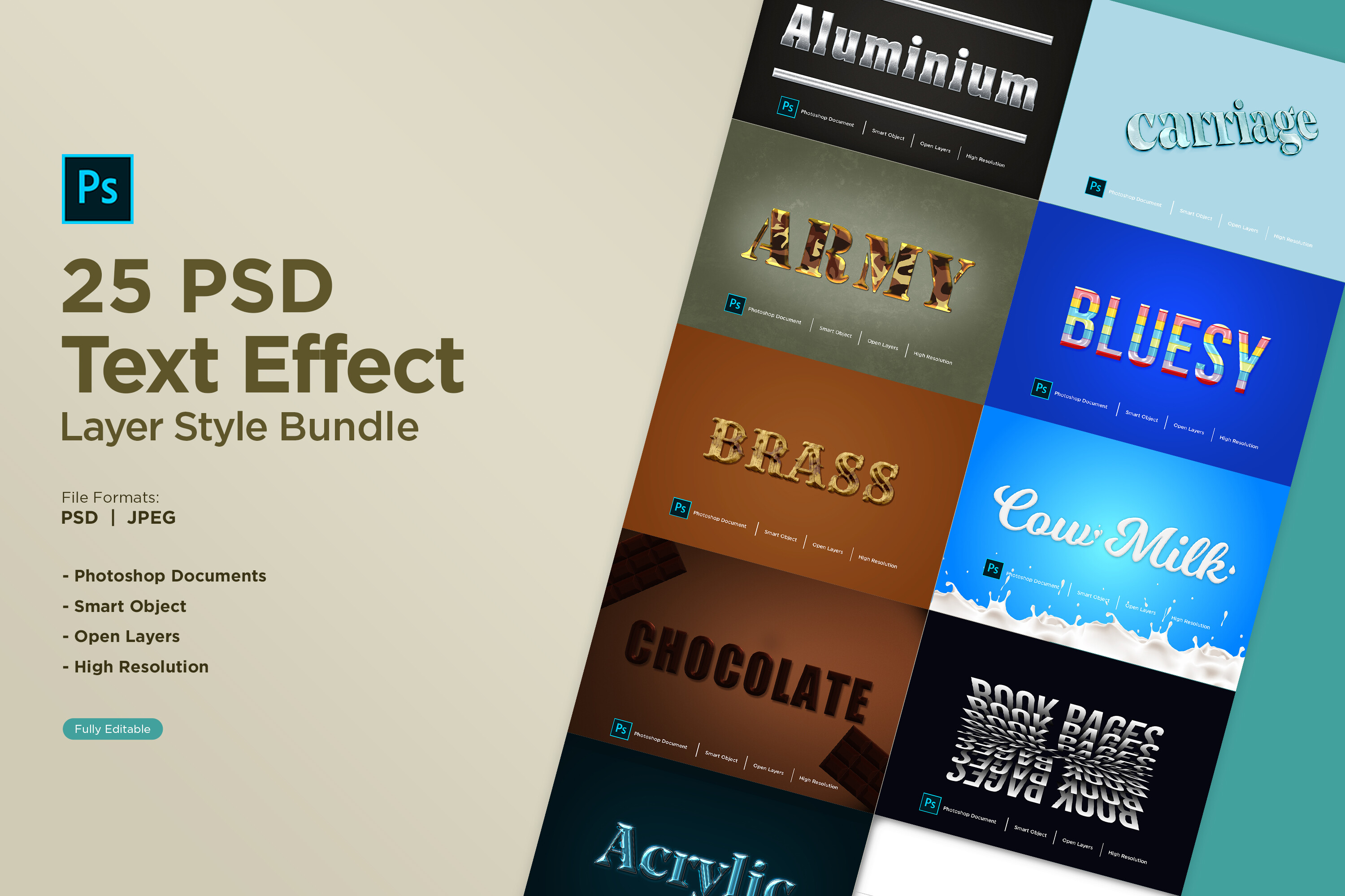 25 Text Effect Layer Style Bundle Vol-07 Graphic by shahsoft · Creative ...