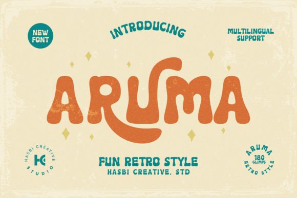 Aruma Font by Hasbi Creative · Creative Fabrica font preview