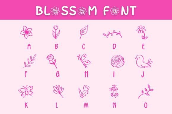 Blossom Font - Preview 1