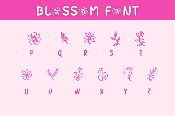Blossom Font - Preview 2