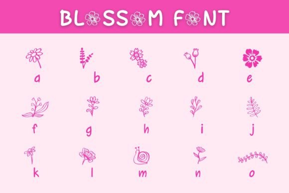 Blossom Font - Preview 3