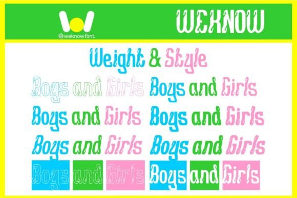 Boys and Girls Font - Preview 6