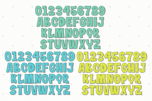 Bubble Dot Rainbow Font - Preview 3
