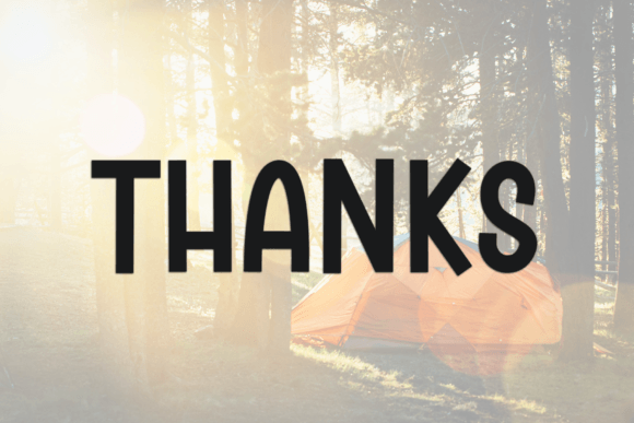 Camping Font - Preview 5