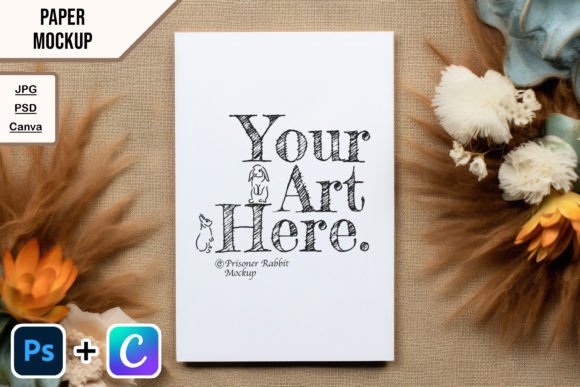 Canva Paper Mockup Easy Drag and Drop