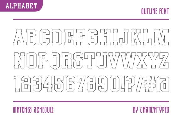 Matches Schedule Font PNG with transparent background - Preview 5