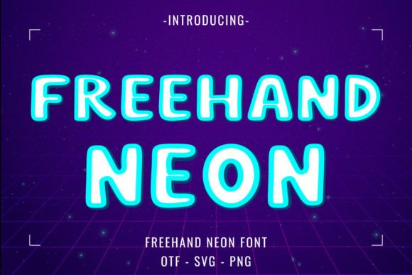 Neon Collection Font PNG with transparent background - Preview 2