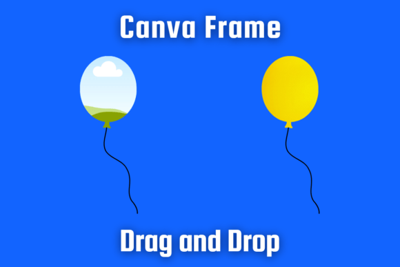 Party Balloon Canva Frame Template