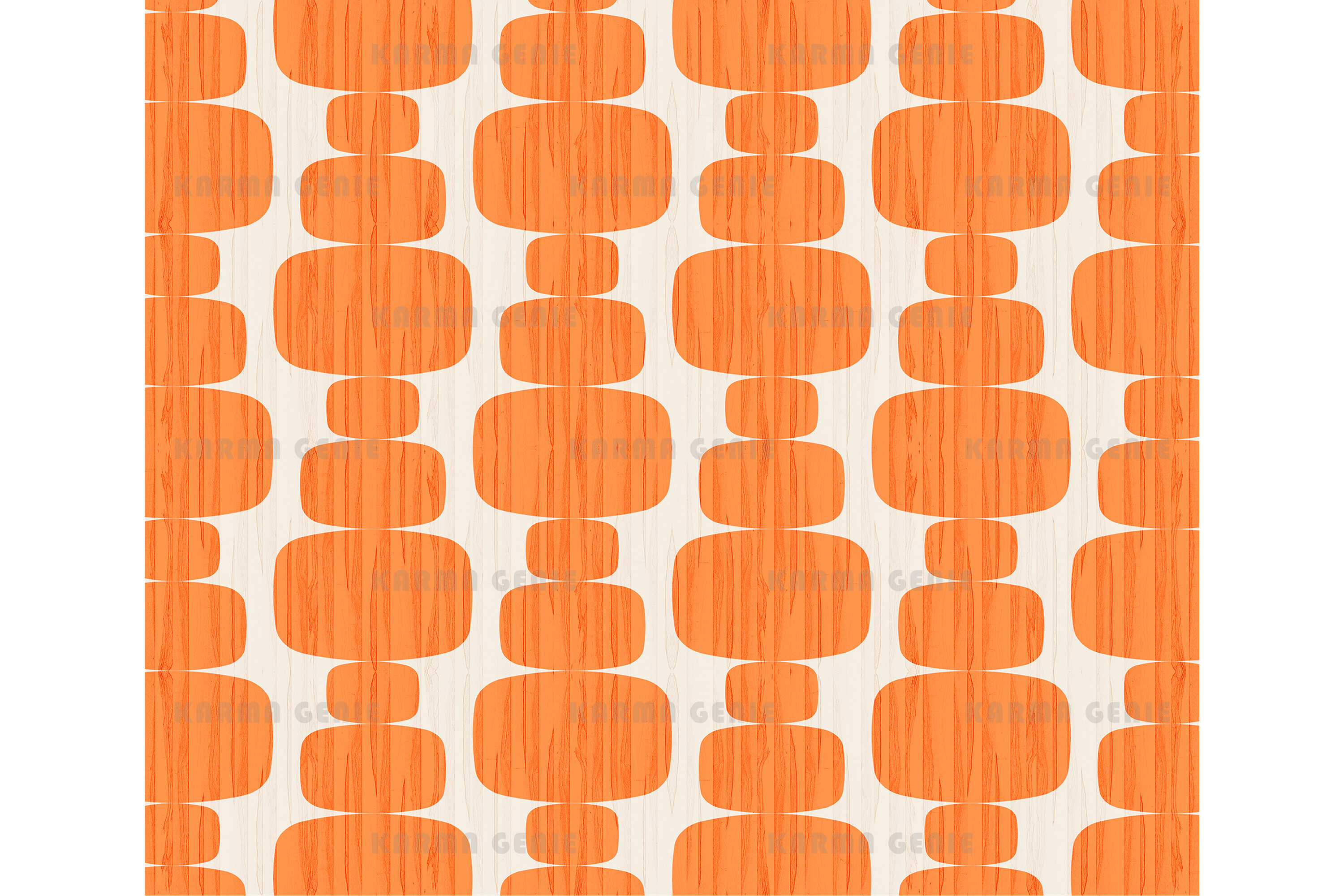 Retro 1970s Orange Rectangles Pattern