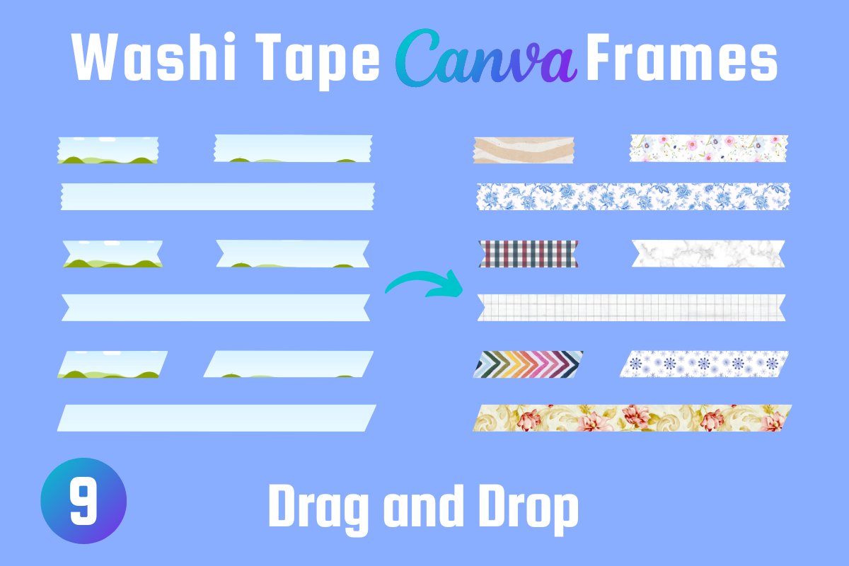 Washi Tape Canva Frame Template