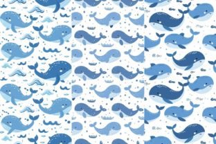 Whale Seamless Patterns Graphic by Inknfolly · Creative Fabrica