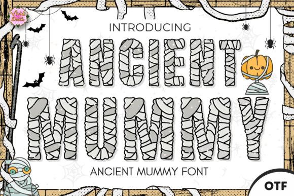 Ancient Mummy Display Font By VividDoodle