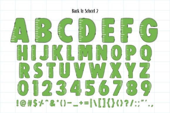 Back to School Font - Preview 3