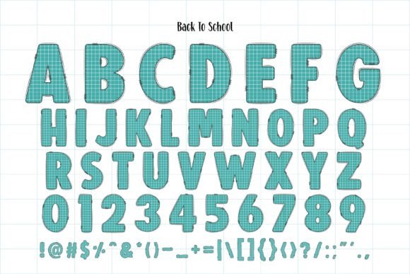 Back to School Font - Preview 4