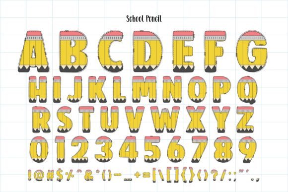 Back to School Font - Preview 1