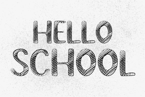 Back to School Font - Preview 1