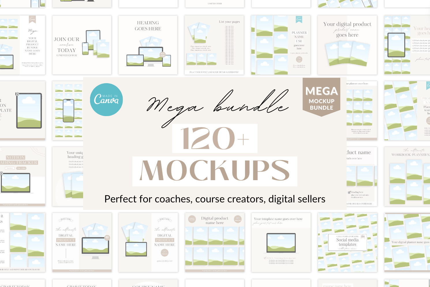 Canva Mockup Bundle Template